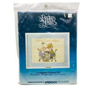 Vtg Paragon Precious Moments Longpoint Pictures Kit Home Sweet Home 1098 Sealed